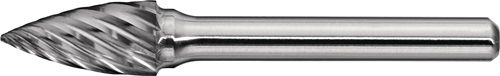 Promat/Tecwerk Stiftfrees | SPG RVS | d. 6 mm koplengte 16 mm schacht-d. 6 mm | hardmetaal | vertanding normaal, fijn - 4000868068