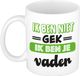 Bellatio Decorations Mok voor Papa - Groen - 300 ml