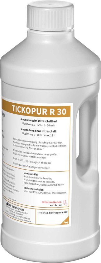 TICKOPUR R30 - 2L Reinigingsconcentraat voor graveer gereedschap, lenzen en optisch glas