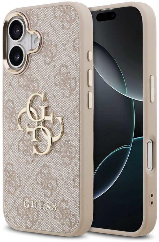 Guess Back Cover - iPhone 17 - Roze - Luxe Design - Schokbestendig