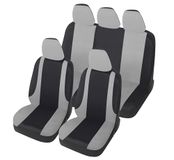 Auto Lupex Auto Accessori - Universele autostoelhoezen LS10 | Kleur Grijs | Set Voor en achter | Polyester | Geen Suv