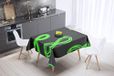 Bonamaison Tafelkleed, Anti-Mold, Sneldrogend, Waterdicht, 100% Polyester Tafellaken, Neon groene rook, 140 x 140 Cm