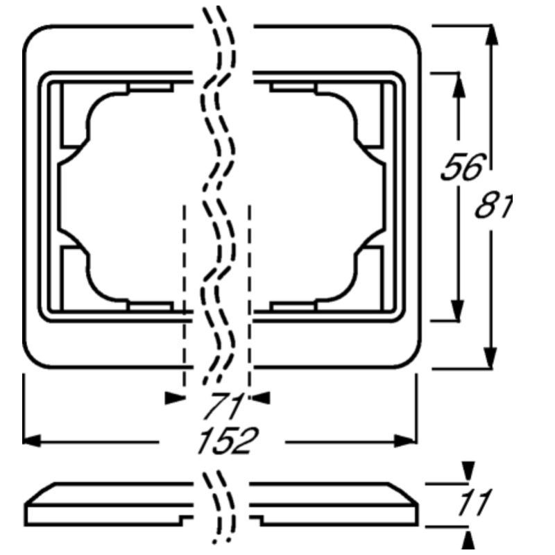 Busch-Jaeger Afdekraam 4011395691106