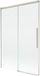 Mexen Rox badwand 2-delig schuifbaar 120 x 150 , transparant, geborsteld nikkel - 8C9-120-001-97-00