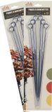 Elite Barbecue spiesen - 24x - Metaal - 44 cm - Zilver