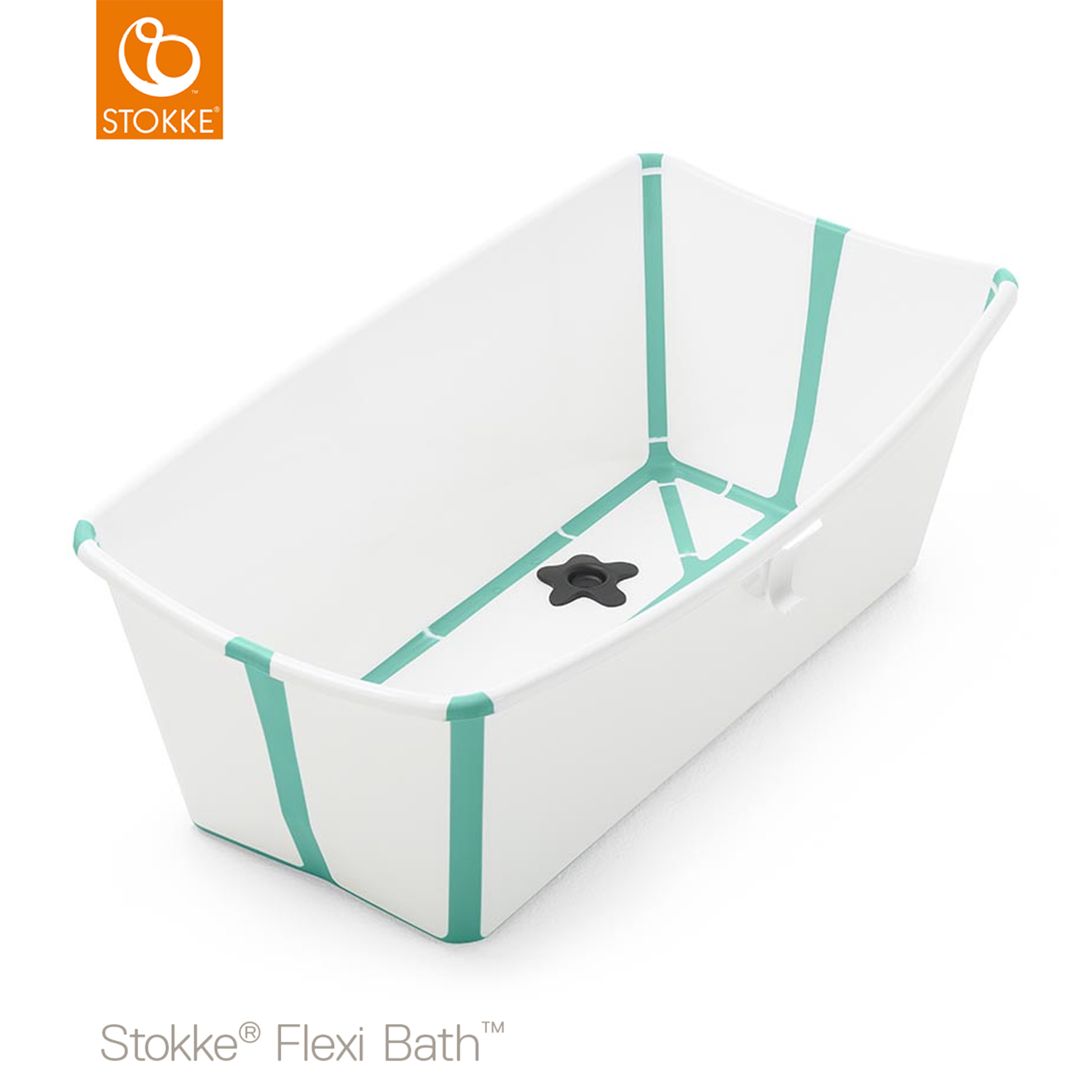 Stokke Flexi Bath® White Aqua blauw