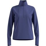 Odlo Essential Thermal Midlayer 1/2 Zip Hardloopshirt Dames - blauw, Maat M
