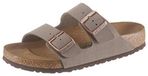 BIRKENSTOCK Unisex Kids Arizona Birko-Flor Sandalen van nubuck leer, stone, 38 EU