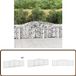 vidaXL Gabions - 4 pieces - Arched - 400x30x100/120 cm