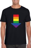 Bellatio Decorations Shoppartners Bv Gay shirt pijl bottom zwart heren - Homo shirts L