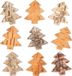 Baker Ross Kerstbomen van schors. Creatieve knutselpakketten voor kerstdecoraties (30 stuks per verpakking)