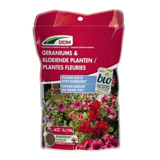 DCM Tuinmest | Geraniums & bloeiende planten | 750 g | Biologisch