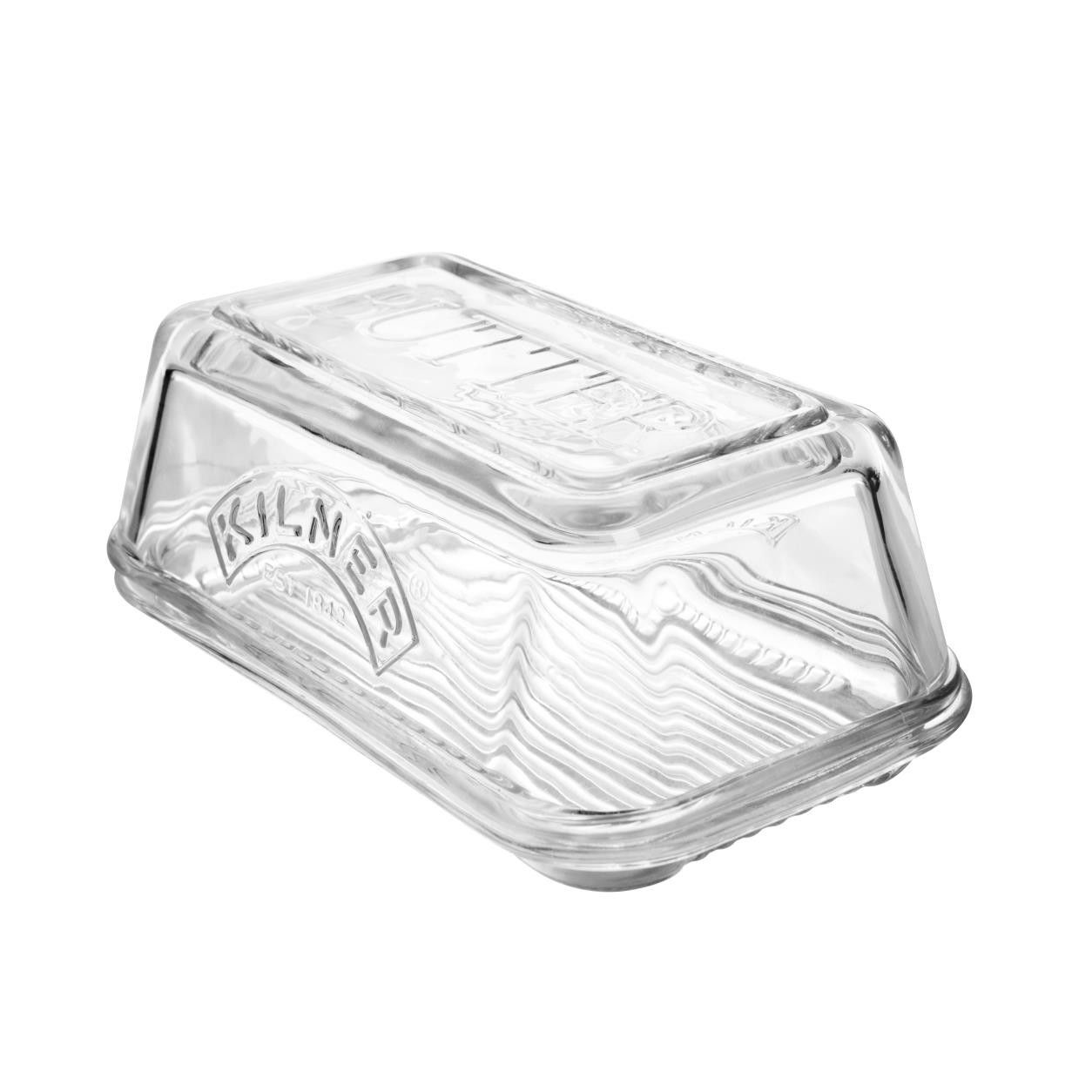 Kilner glazen boterschaal met deksel - transparant