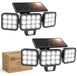 Lampes solaires avec détecteur de mouvement, set de 2, 120 LED, IP65