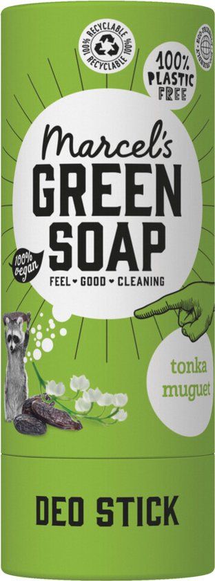 Marcel's Green Soap Deodorant Stick Tonka & Muguet 40 gr - Unisex