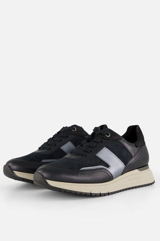 Gabor Lage Sneakers Blauw Suède Dames Maat 37.5