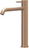 IVY Tribe Wastafelkraan - Verhoogd Model L - Geborsteld RVS 316 Mat Koper PVD