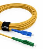 Elfcam® - Glasvezelkabel LC/APC naar SC/UPC Single-mode Simplex, 9/125μm LSZH Optische Jumperband (7 m)