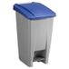Sunware Basic Vuilnisbak Blauw, Grijs Kunststof 60L 70x49x38cm