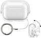 kwmobile Housse de protection transparente pour écouteurs compatible avec Apple Airpods Pro 3 – Housse pour écouteurs en TPU avec sécurité – Transparente