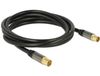 DeLOCK 88923 RG-6/U Coax Kabel 2 m IEC Zwart