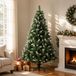 vidaXL Kunstkerstboom 210 cm PVC en Metaal Groen
