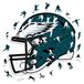 Puzzle en bois, casque des Philadelphia Eagles, 500 pièces, grand format
