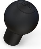 kwmobile Housse de protection adaptée pour VW Audi pommeau de levier de vitesse rond à 5 vitesses Type A - Housse de levier de vitesse antidérapante en silicone - en noir