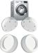 Holland Connections Pieds anti-vibrations pour lave-linge et sèche-linge - Jeu de 4 patins en caoutchouc, amortisseurs sonores