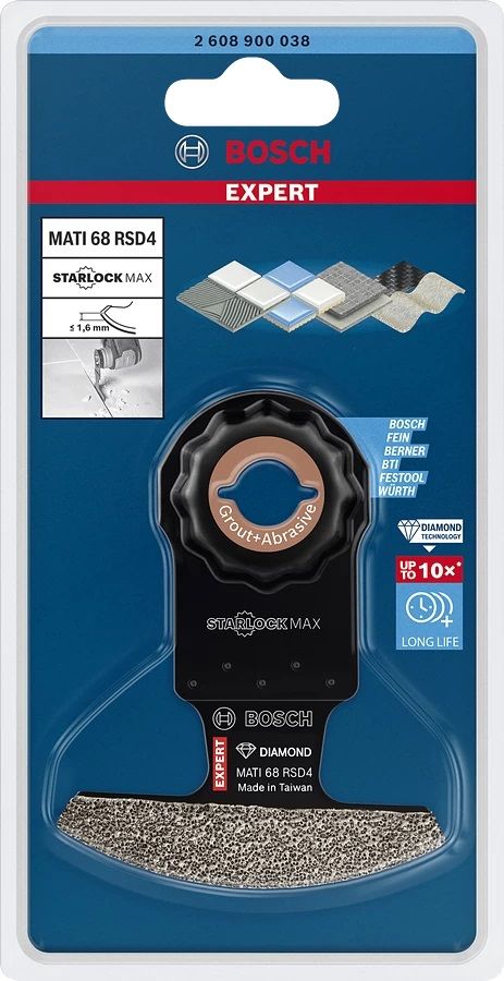 Bosch Expert 2608900038 schraapmes Carbid - Zwart - 68 mm - 10 mm - 1 stuk(s)
