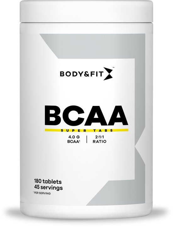 Body & Fit BCAA Super Tabs - 2:1:1 BCAA Aminozuren - 180 tabletten