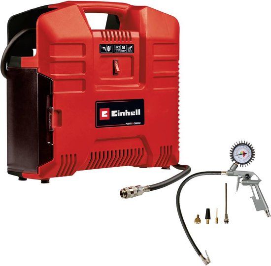 Einhell TE-AC 36/8 Li OF Set Solo Accu Compressor - 36V - Olievrij - Incl. Adapterset