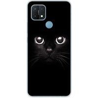 Oppo Siliconen hoesje compatibel met Oppo A15 Cat Eyes