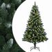 vidaXL Sapin de Noël artificiel 120 cm 150 LED Blanc chaud PVC et Métal Vert