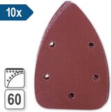 Hyundai schuurpapier delta K60 - 10 vellen - 140 x 140 x 80 - voor 56651