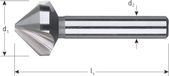 Rotec Combipower BV HSS-G Verzinkfrees 90°, DIN 335C, ø25,0 M12