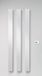 Vasco Beams radiator electrisch 150x1800 950W Enkel te bedienen met inbegrepen rf-thermostaat Ral9016 wit 113490150180000009016-0000