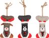 Flamingo Beto Speelgoed Hond Kerst Hs Beto Been+touw Assortiment Ass - 1 Stuk