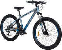 Davi Montaro Mountainbike 26 inch 21 versnellingen Aluminium frame Schijfremmen Voorvork met vering Shimano Grijs/Blauw