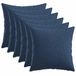 vidaXL Kussensloop HEERLEN Blauw 45 x 45 cm Stof 6 stuks