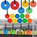 Ensemble de 16 buts de football de diverses tailles