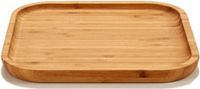 Kinvara Arte r Broodplank - 20x20x4 cm - serveerplank - bamboe hout - vierkant - dienblad
