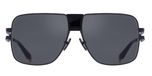 Balmain 1914 Lunettes de soleil unisexe noir géométrique gris 60mm
