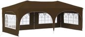 vidaXL Tente de réception pop-up 575 x 288 x 245 cm taupe tissu Oxford