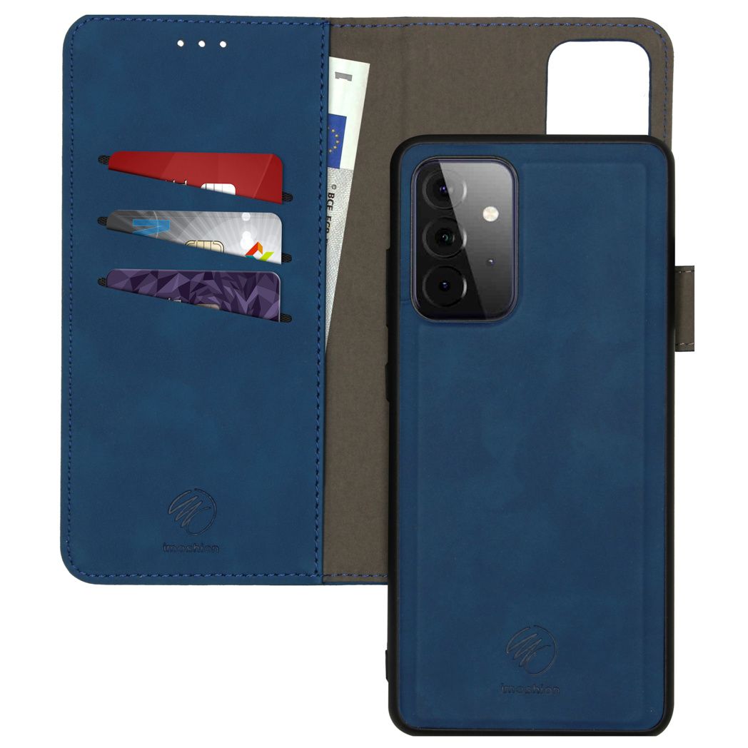 imoshion 2-in-1 Luxe Booktype voor de Samsung Galaxy A72 - Donkerblauw