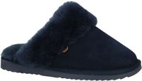 Warmbat Flurry Open pantoffel Dames Maat 38 Blauw Suede Dark Navy