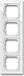 Busch-Jaeger 1754-0-4346 - Wit - Mat - 4-voudig frame - Opbouw