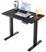 Bureau assis-debout électrique - 80 x 48 cm - Réglable en hauteur - 72 à 118 cm