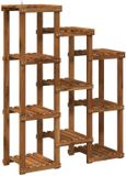vidaXL Plantenstandaard Naturel 85 x 30 x 114,5 cm Massief Acacia Hout
