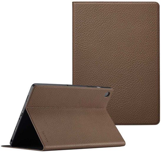 Selencia Tablet Hoes - Geschikt voor Samsung Galaxy Tab A9 Plus - Bookcase - Bruin